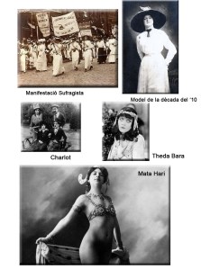 Mata Hari http://www.lavanguardia.com/fotos/19071012/54352985398/margarete-geertruida-zelle-1876-1917-mas-conocida-como-mata-hari-retrato-de-la-que-fuere.html sufragistas http://www.blog.com.es/media/photo/sufragistas_espa_olas/5679467 Therda Bara http://www.doctormacro.com/Movie%20Star%20Pages/Bara,%20Theda-Annex.htm Charlot http://www.laescueladelosdomingos.com/2012/06/una-pelicula-para-edna.html 